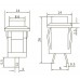 Кнопка Daier DS-431 RD, OFF-(ON), 2pin, 1A 250V рис 4